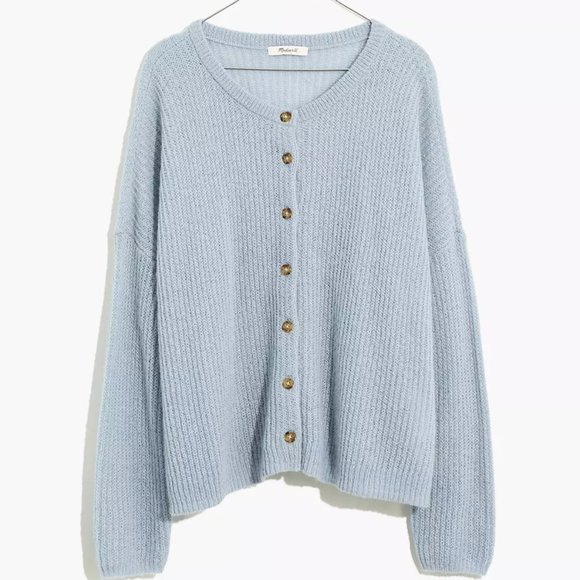 Madewell Sweaters - Madewell Blue Bellaire Cardigan Sweater NWT
